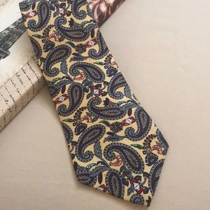 Tabasco Tie. Paisley pattern. Silk